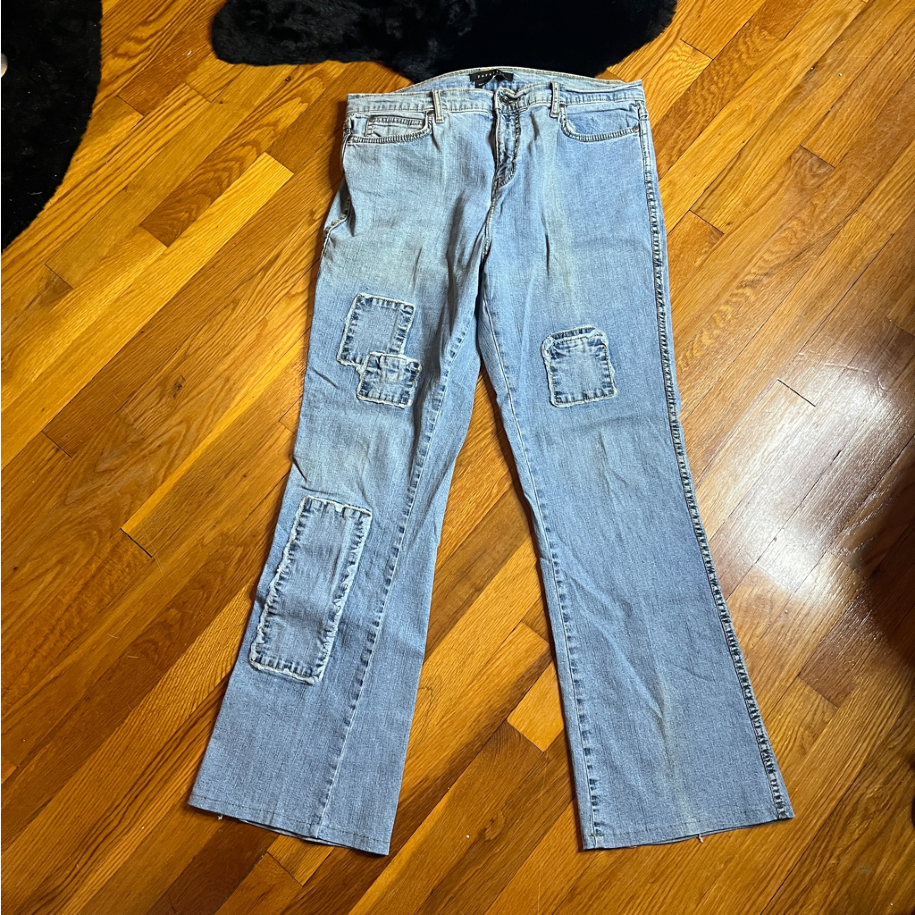 Parallel Patchwork Jeans Size 14